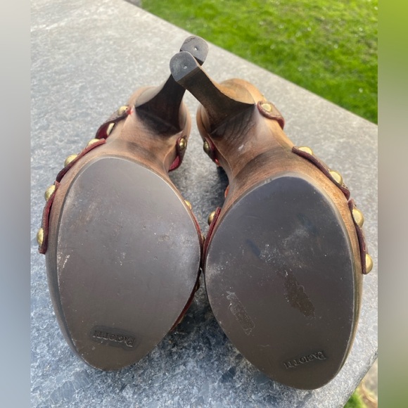 Cesare Pacotti brown wooden sandals - Picture 5 of 6